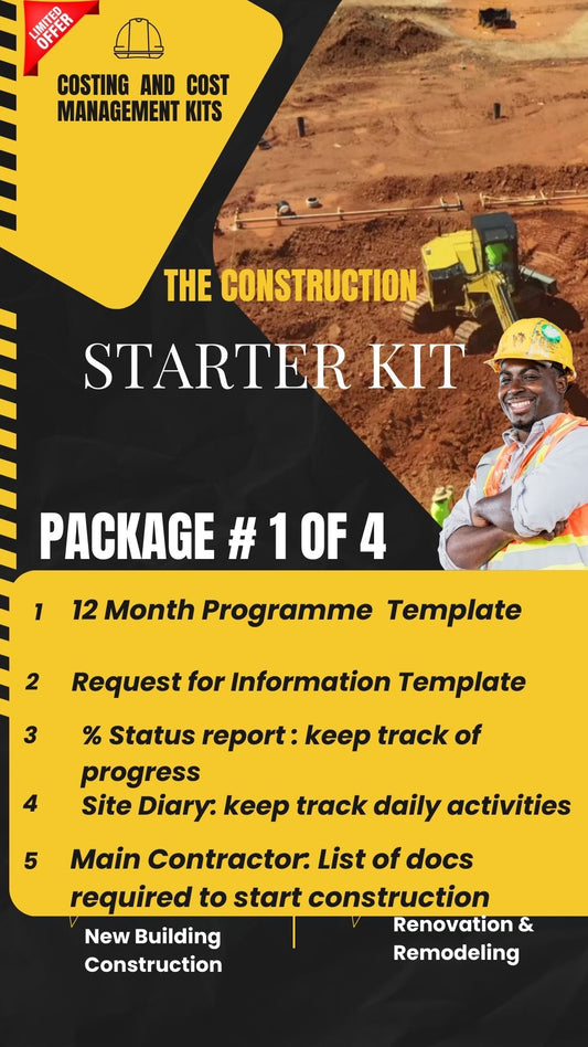 Construction Starter Kit: Package# 1 of 4