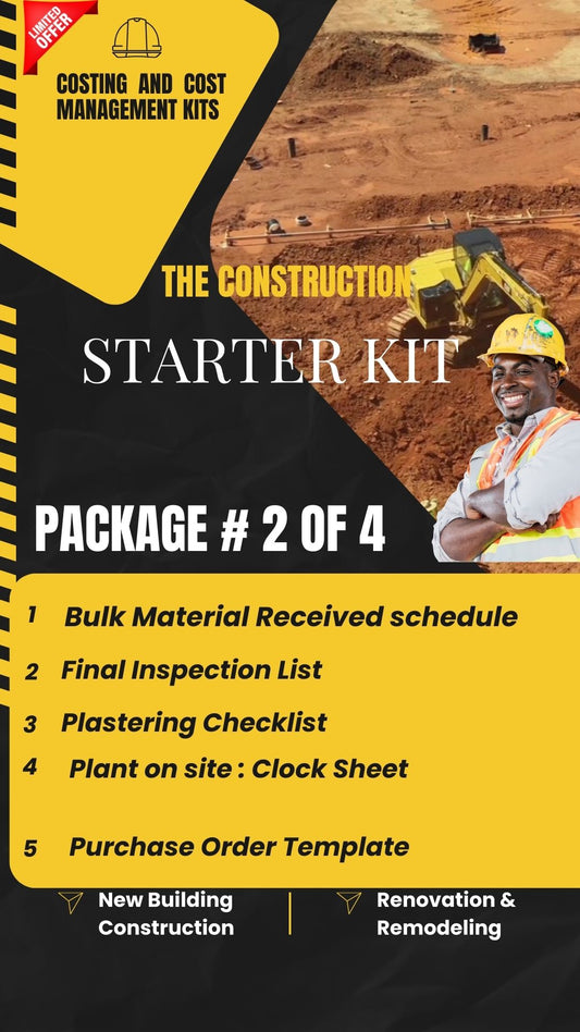 Construction Starter Kit: Package# 2 of 4