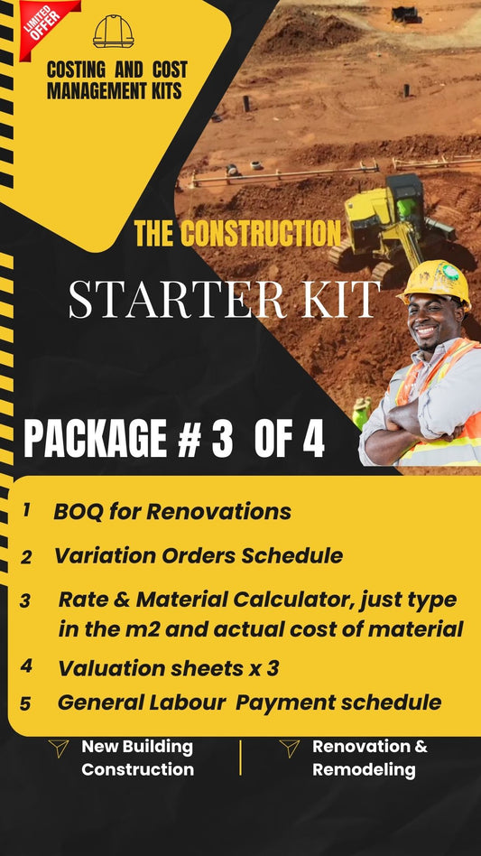 Construction Starter Kit: Package# 3 of 4