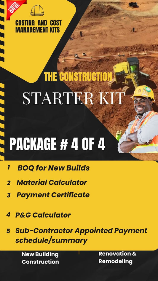Construction Starter Kit Package# 4 of 4
