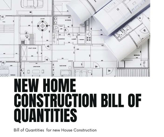 Bill of Quantities Template#2 -   new Construction of 1 - 6 bedroom House/Apartment